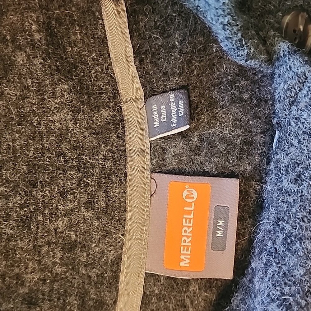 Merrell Wool Pullover Sweater - Size M Charcoal Grey - Picture 3 of 6